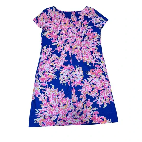 Lilly Pulitzer Marlowe‎ Brilliant Blue It's Electric Cotton Dress Size XS - Picture 5 of 10